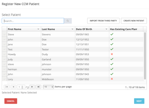 CCM Pt Search to Enroll